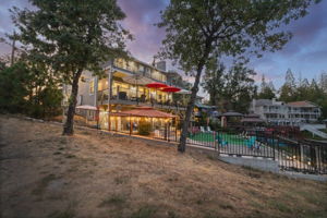 side view of home twilight
