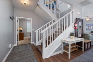 Staircase to upper level