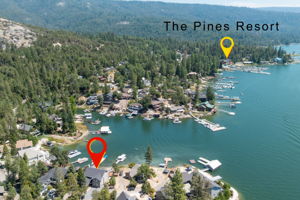 Drone Shot Showing Pines Resort