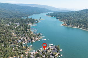 Drone Shot Bass Lake