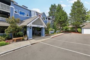 Front entry to Olympia building in WA Village of Providence point
