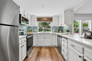 This is cottage simple with garden window