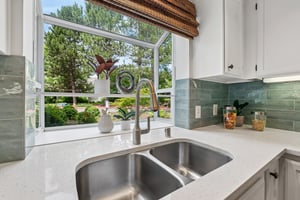 Garden window brings in natural light