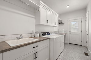 Utility Room w/Sink, Storage & Counters