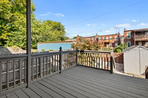 The deck was recently refurbished and restained.