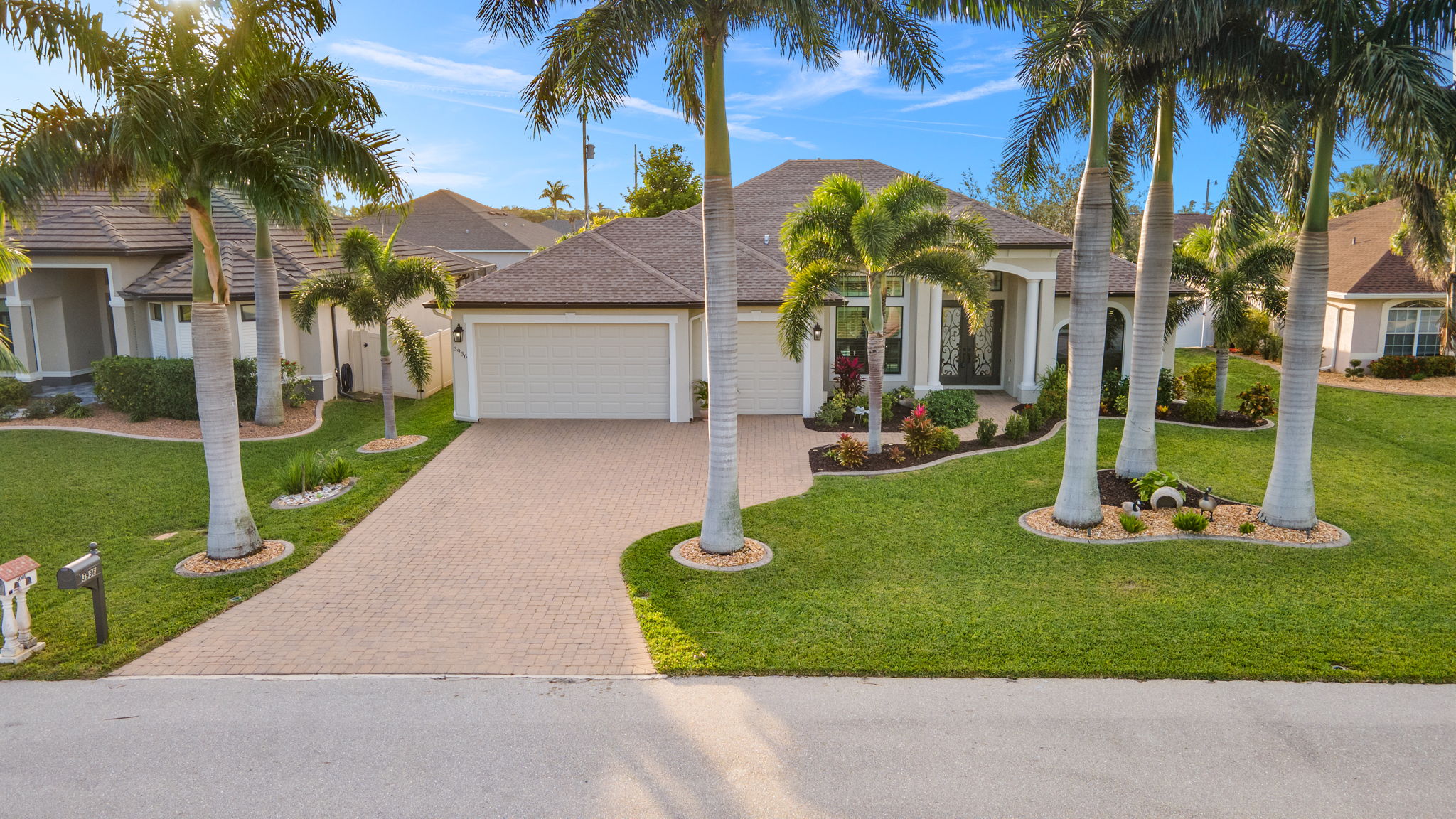 Aerial Front Exterior