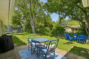 back yard fenced in