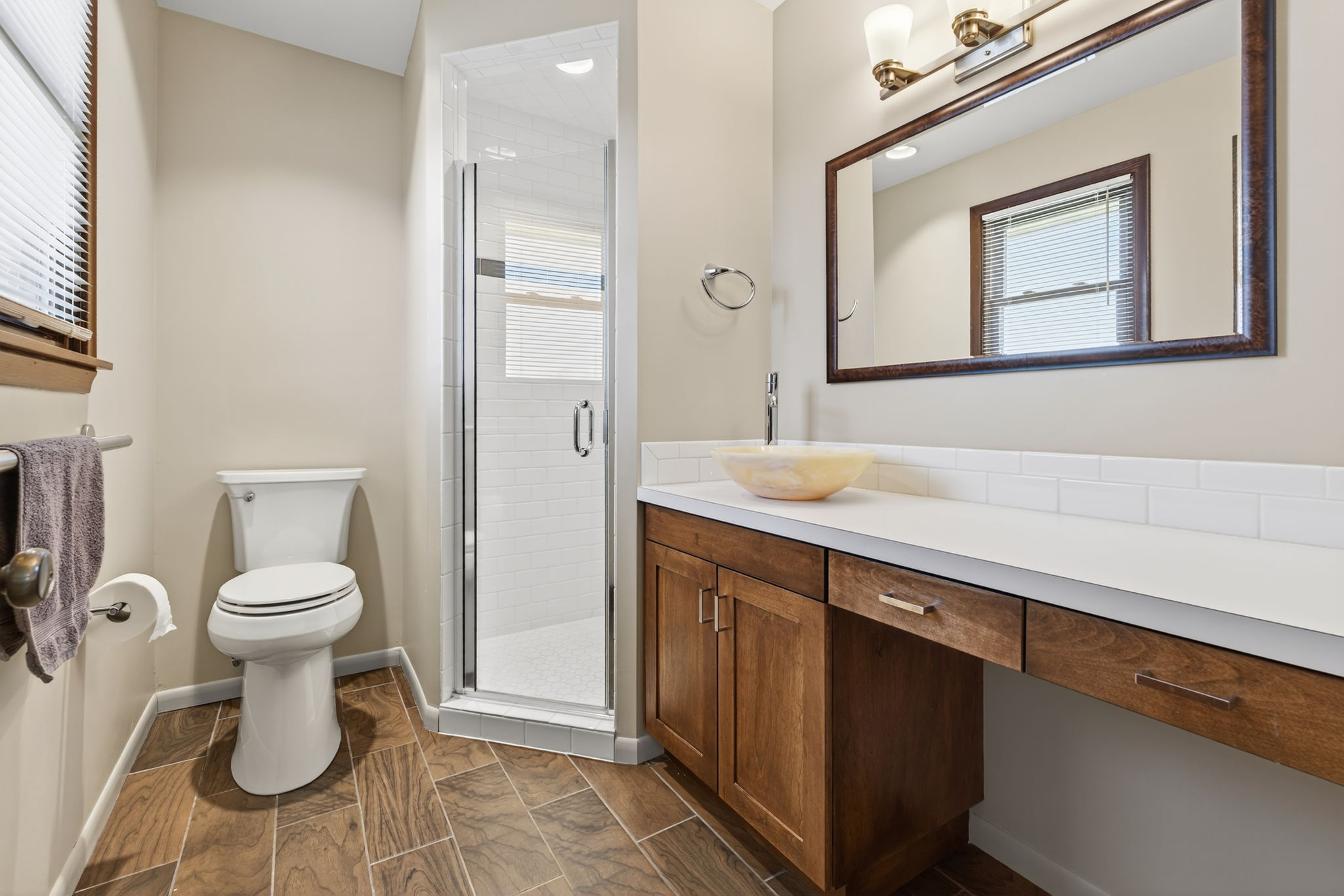 Remodeled 3/4 bath