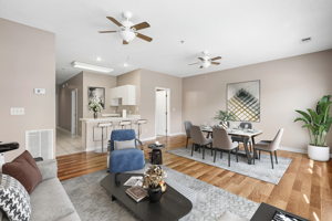 Living/Dining Room Virtually Staged