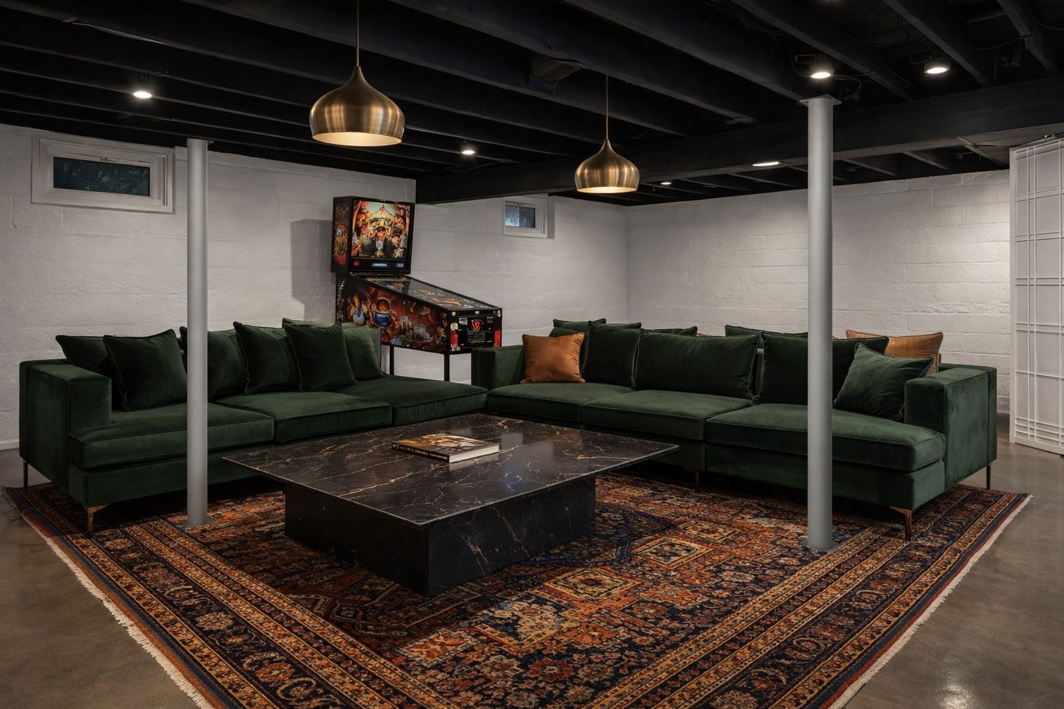 Same lower level rec room with a little AI-staging at work.