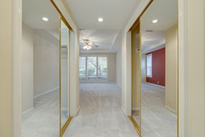 Primary Bedroom Double Closets