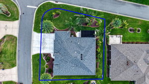 Arial View with Property Lines