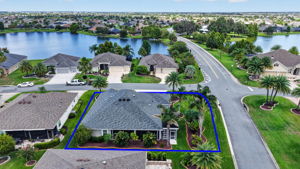 Arial View with Property Lines