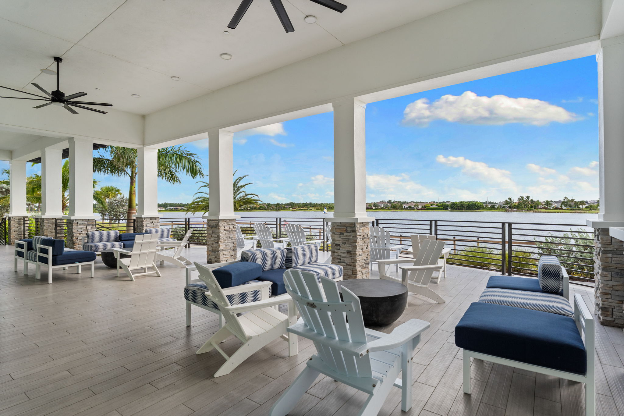 Lakehouse outdoor seating