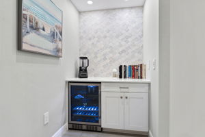 Butler's Pantry with beverage cooler