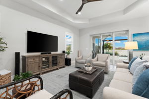 Custom Fan in Tray Ceiling