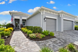 Beautiful paver drive and walkway