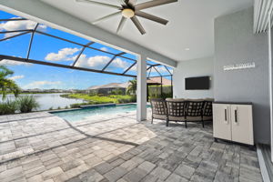 Covered Lanai over dining area