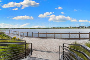 Beautiful walkway around the lake