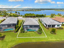 Water behind and in front of property