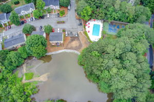 38 Aerial Community w Pond + Pool