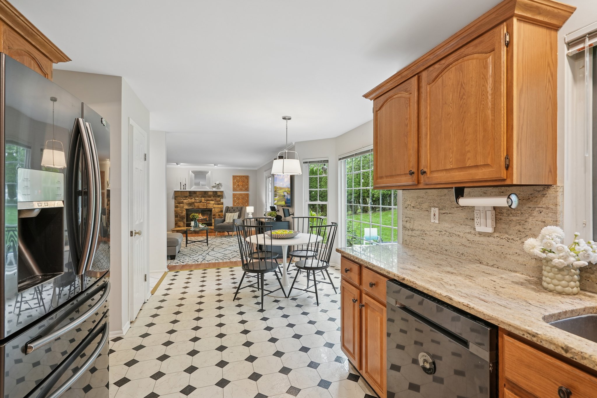 Kitchen with view to Breakfast Area