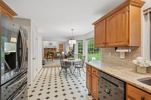 Kitchen with view to Breakfast Area