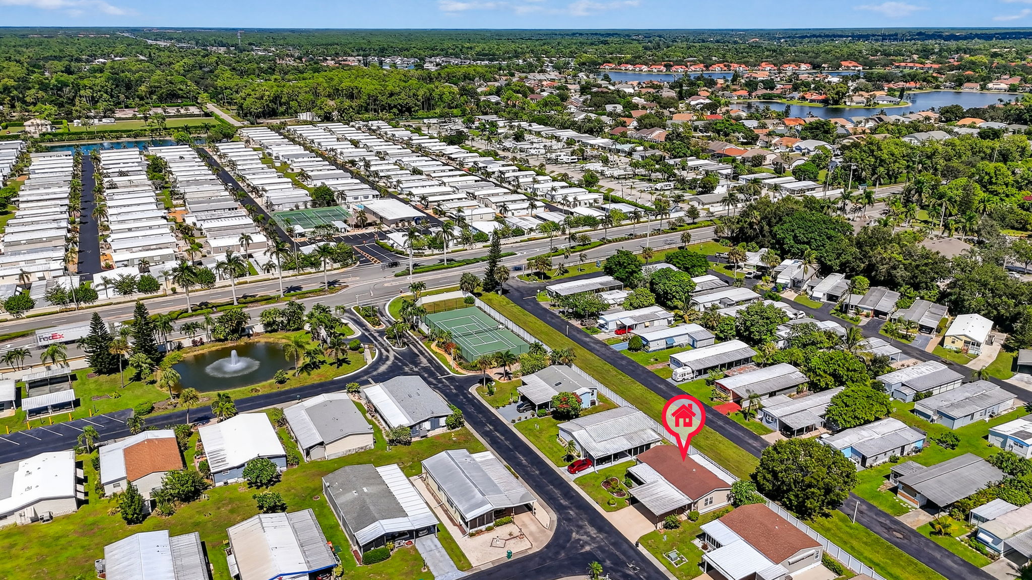 Aerial Front Exterior 2 - marker