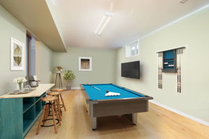 Virtually Staged Games Room