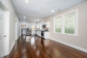 Beautiful refinished hardwood floors