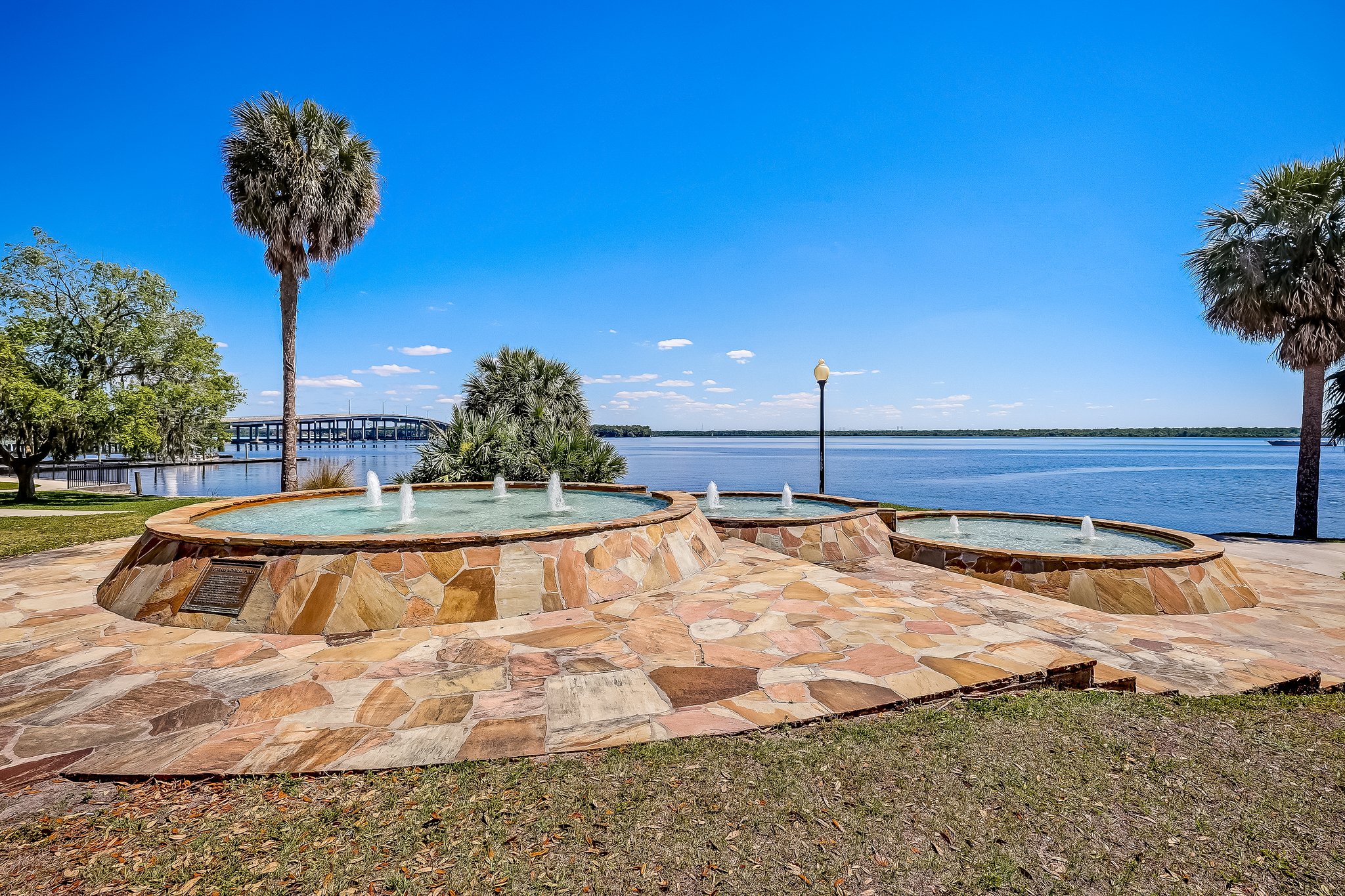 Fountain at the riverfront