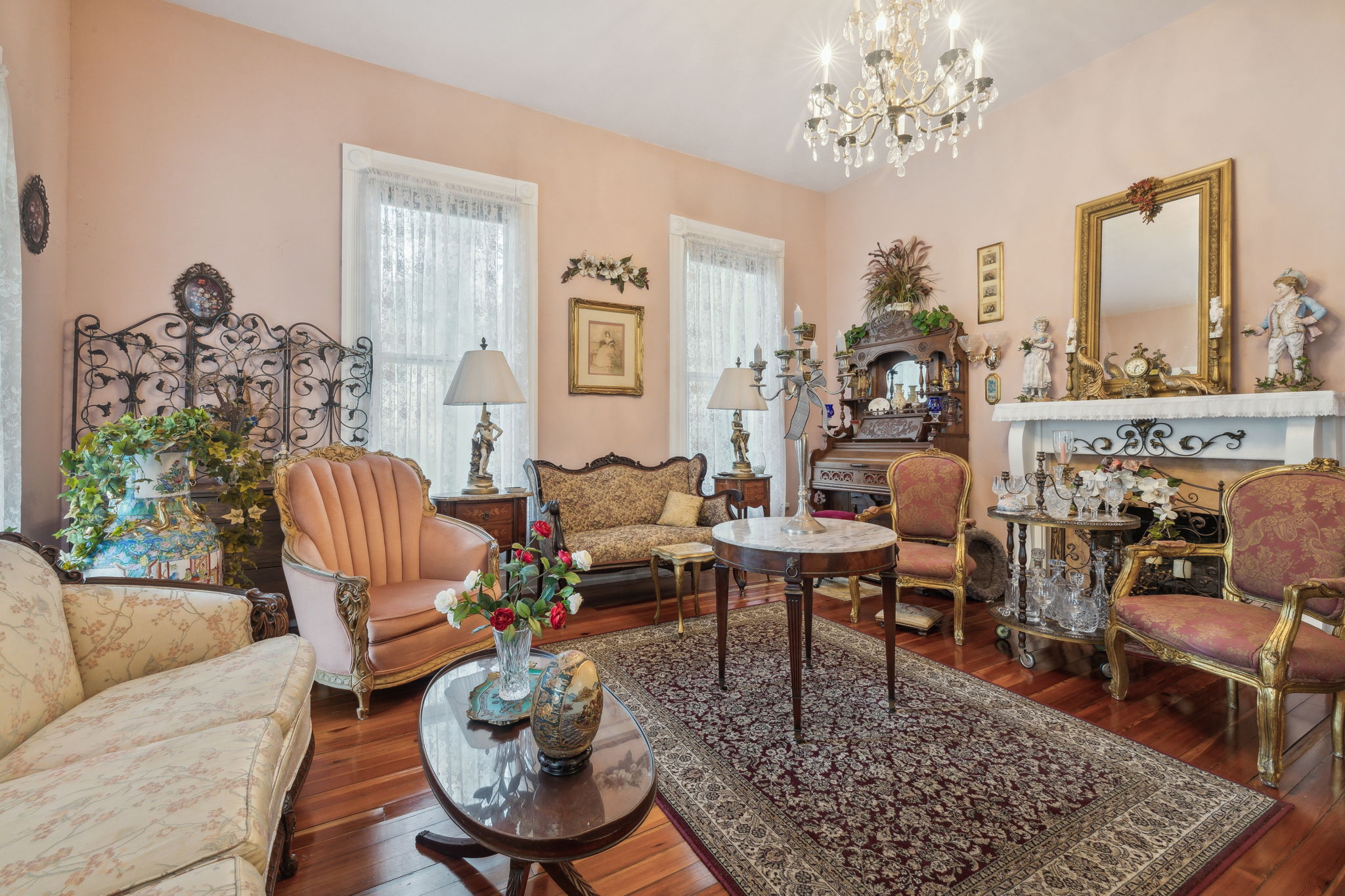 Formal Parlor with fireplace