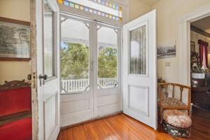 Doors leading to the 2nd floor balcony