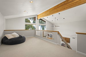 Loft for extra sleeping or office area