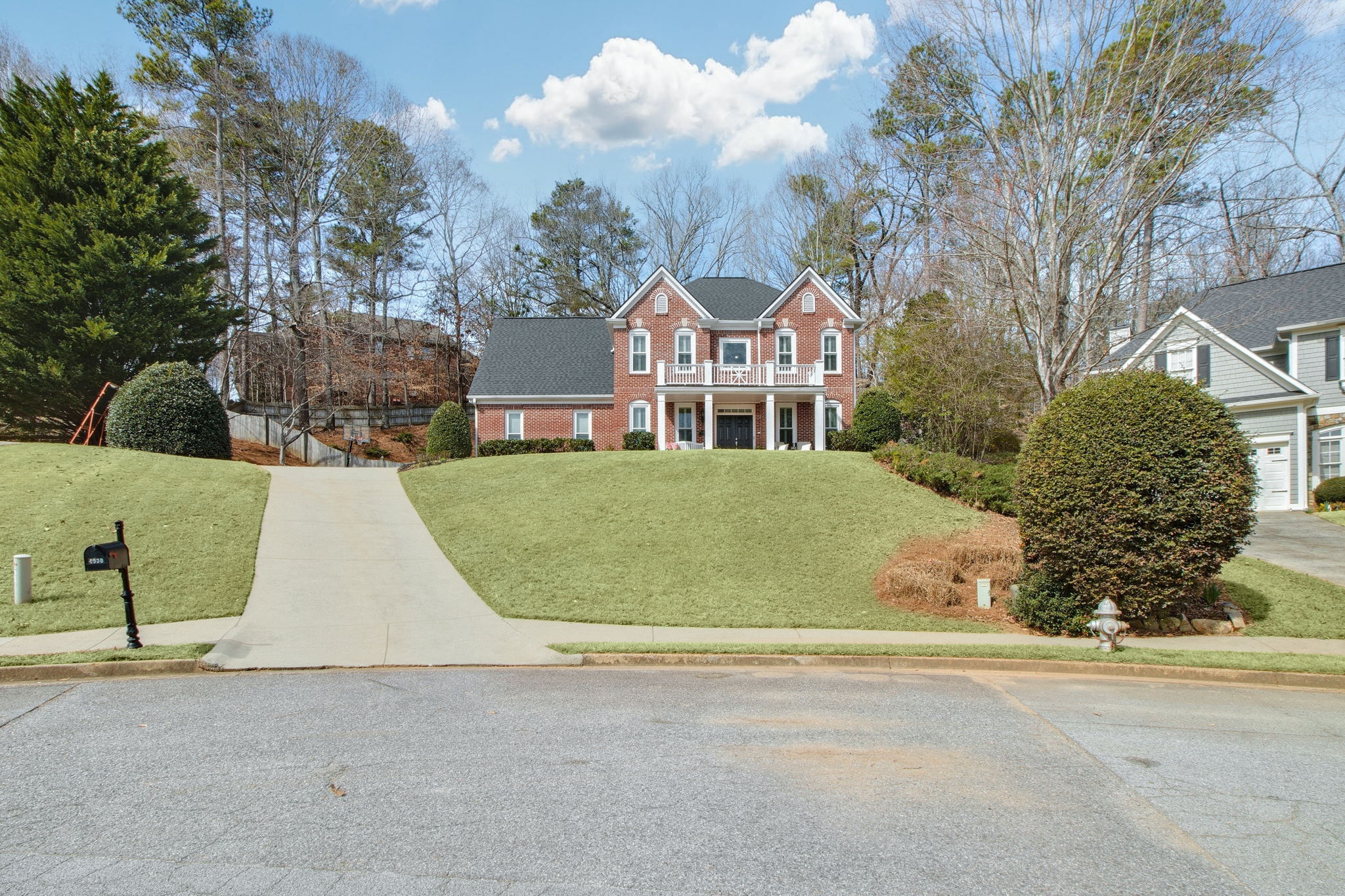 Take a stroll in the neighborhood, which features sidewalks throughout.