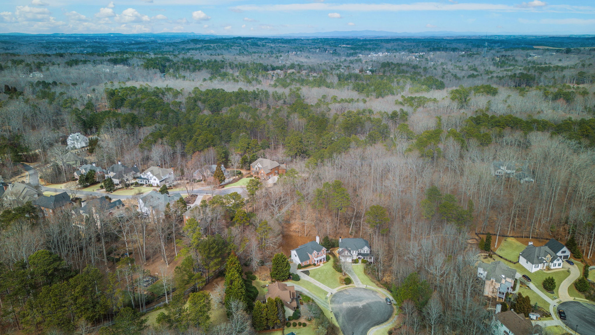 Nestled among lush greenery, this home offers a peaceful retreat with stunning wooded surroundings and a private cul-de-sac location.