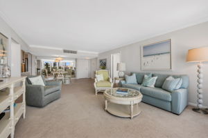 Living Room to Dining Room & Wet Bar