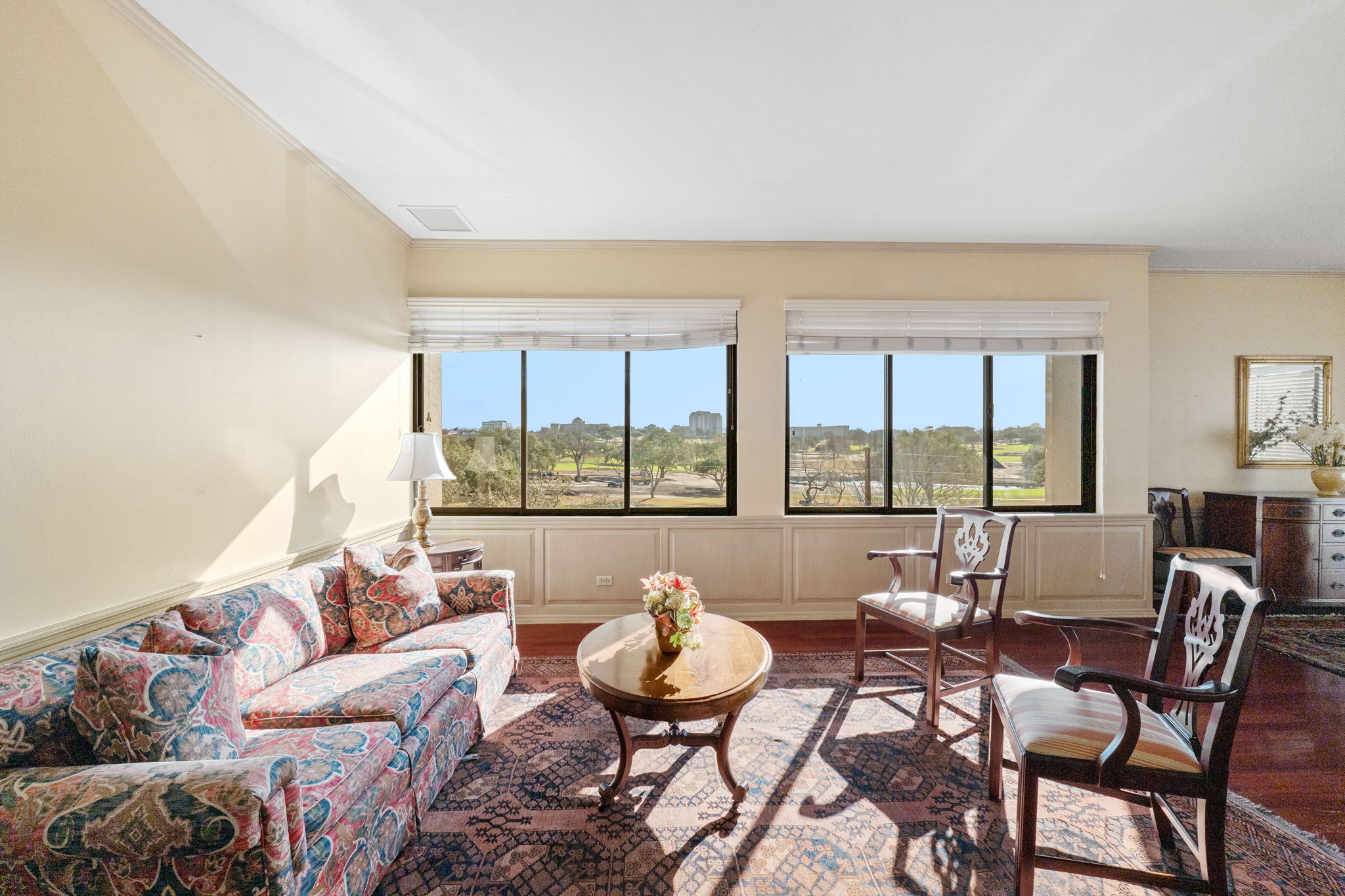 Enjoy San Antonio Country Club golf course views exclusively from this side of the building