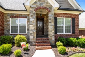 Stained 3/4 lite, 9 lite front door