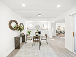 Dining Room has Fireplace