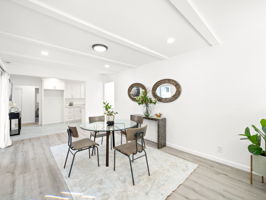 Dining Room has Fireplace