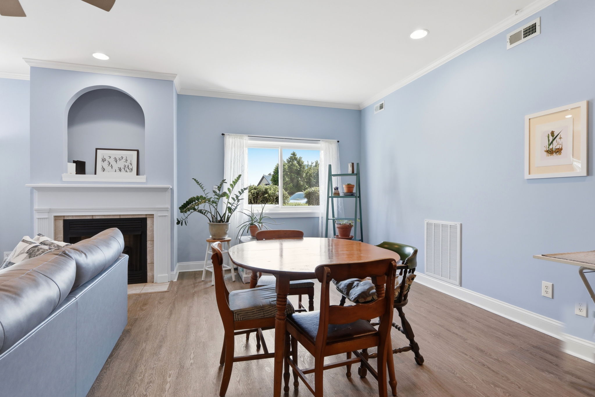 Combination Living and Dining Area