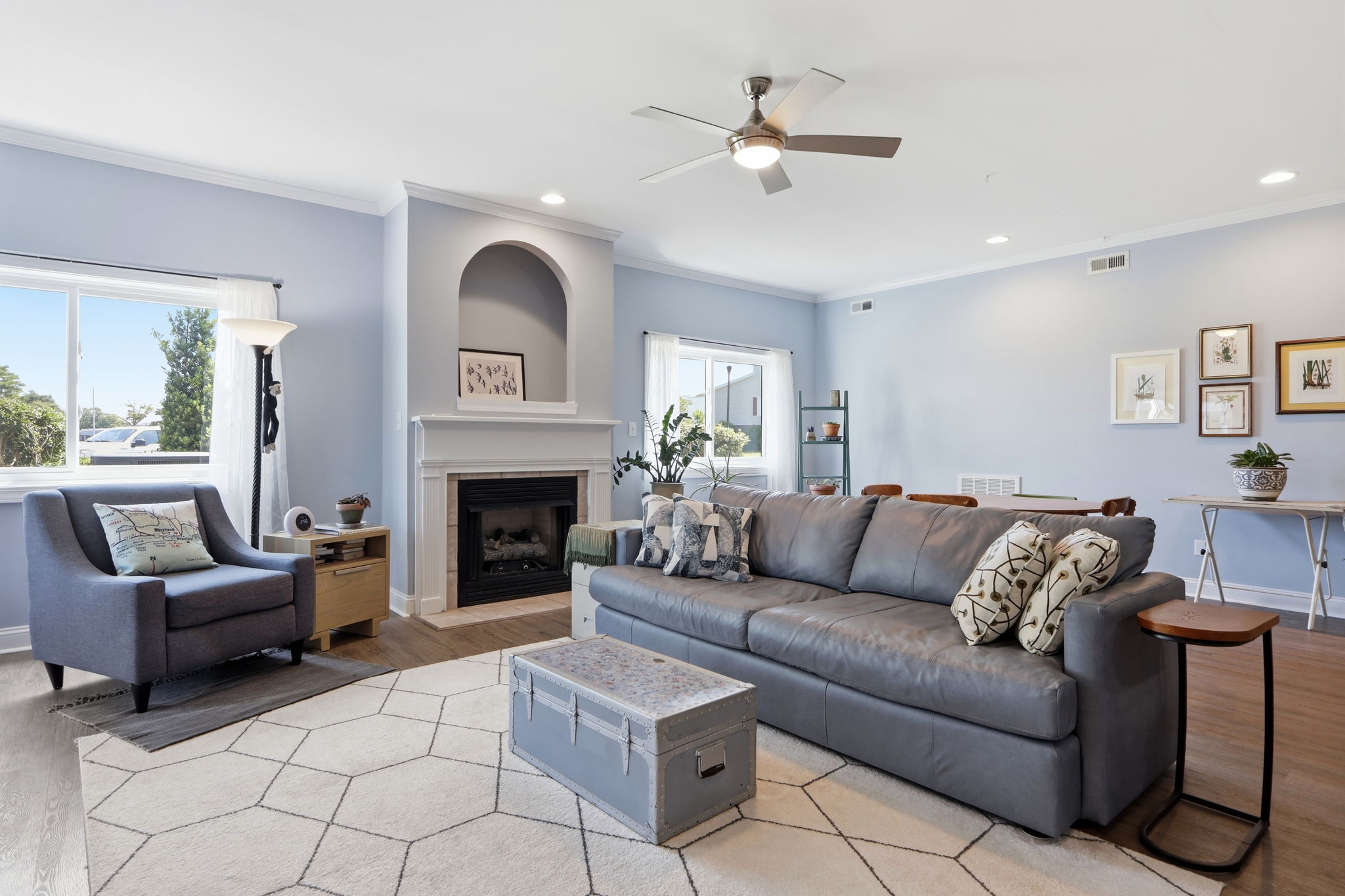 Primary Living Area w/ Gas Fire Place