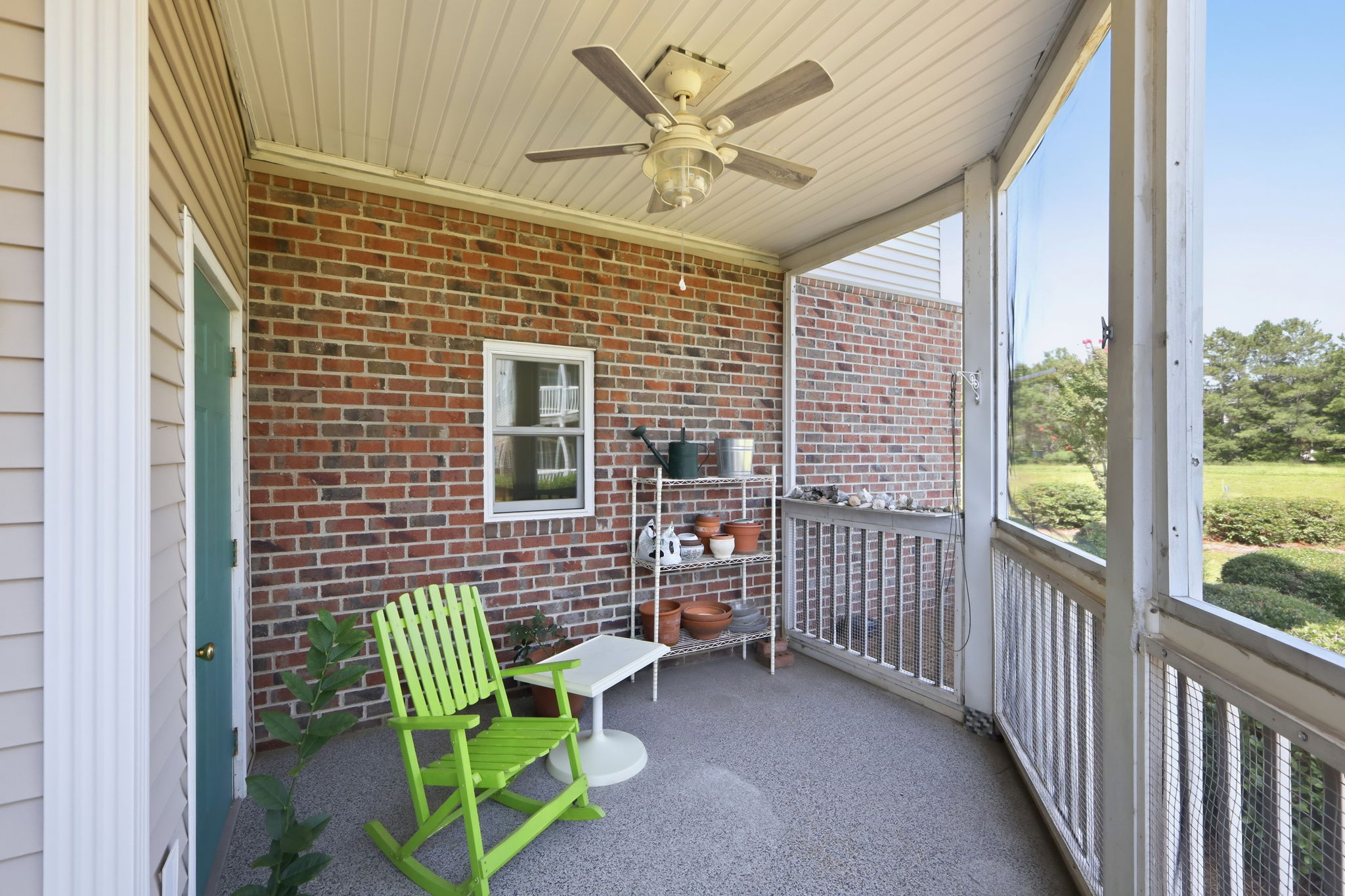 Covered, Screened-In Back Patio