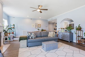 Primary Living Area w/ LVP Flooring