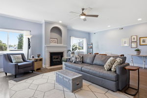 Primary Living Area w/ Gas Fire Place