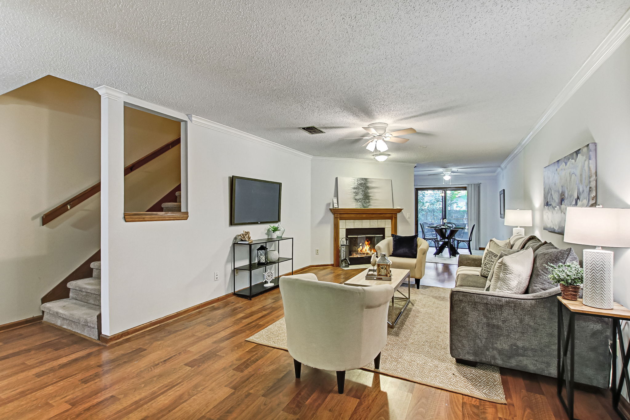 Family Room with Fireplace