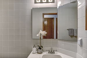 Powder Bath with New Tile & Toilet