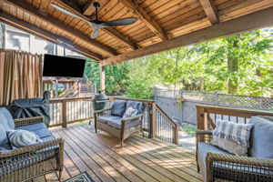 Covered deck large enough for two grills