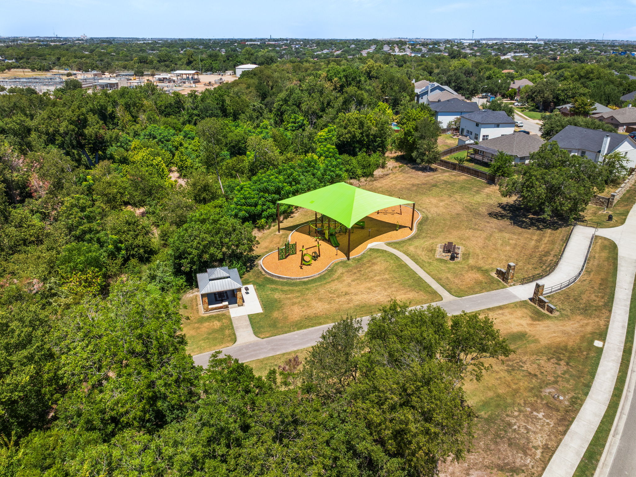 Nearby playground.
